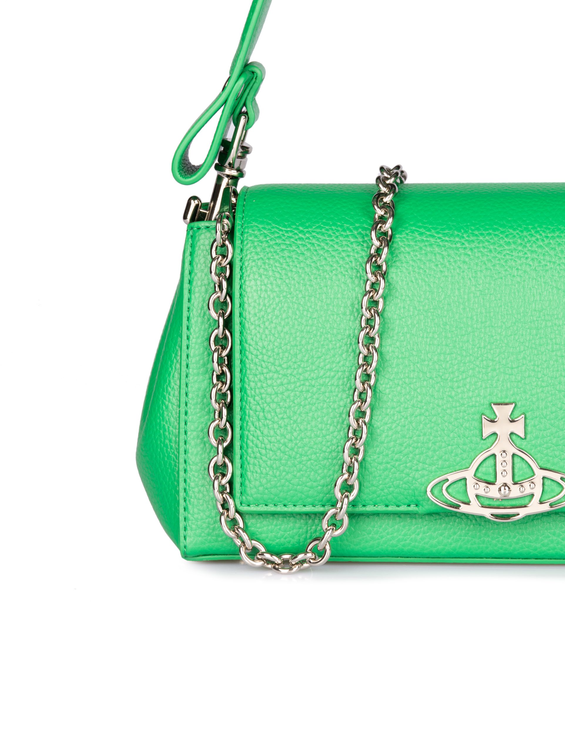 Vivienne Westwood Hazel media verde borsa a spalla